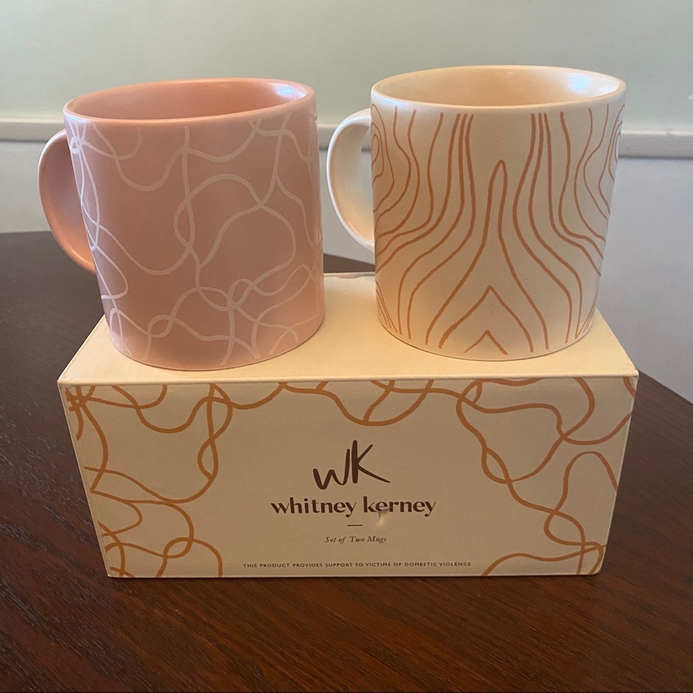 NIB Set of Two Whitney Kerney Mugs